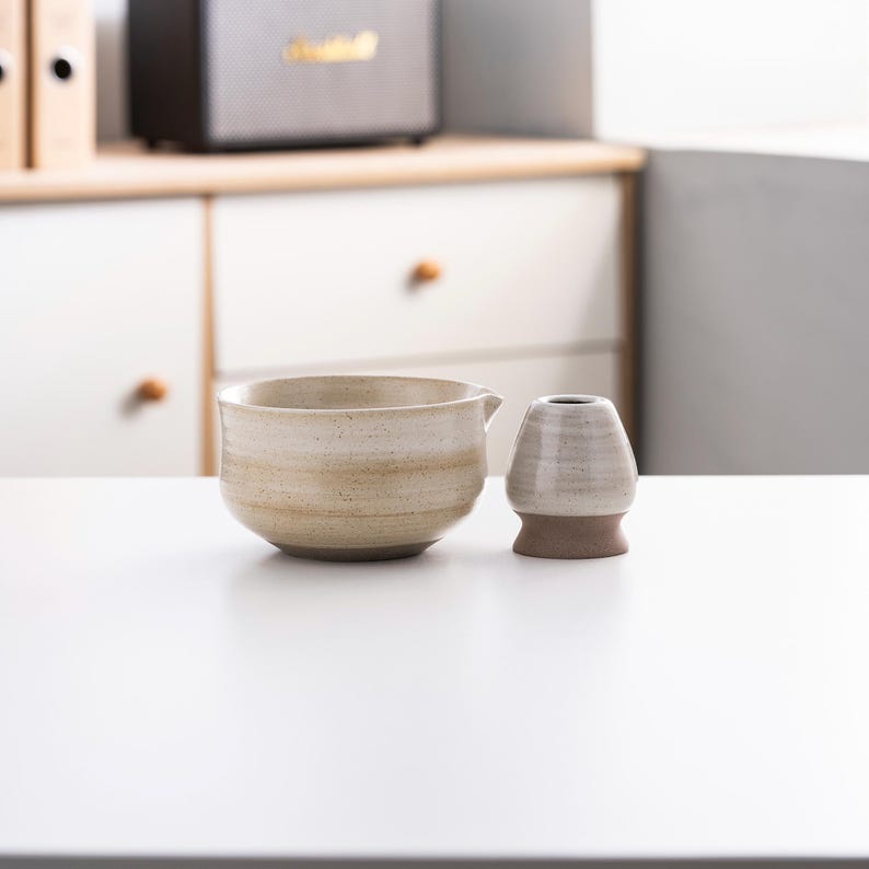 Set Matcha 450ml Céramique Artisanal Traditionnel