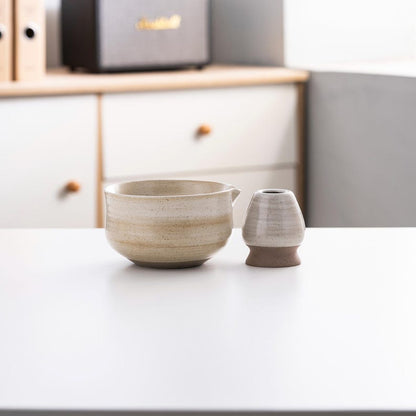 Set Matcha 450ml Céramique Artisanal Traditionnel