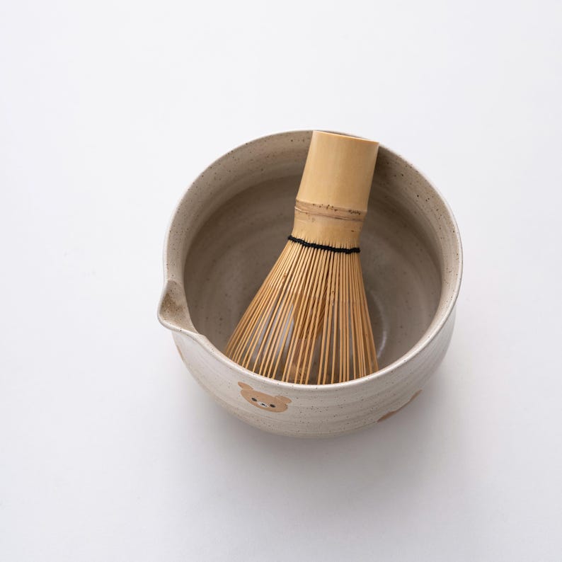 Set de matcha 450ml marron ours