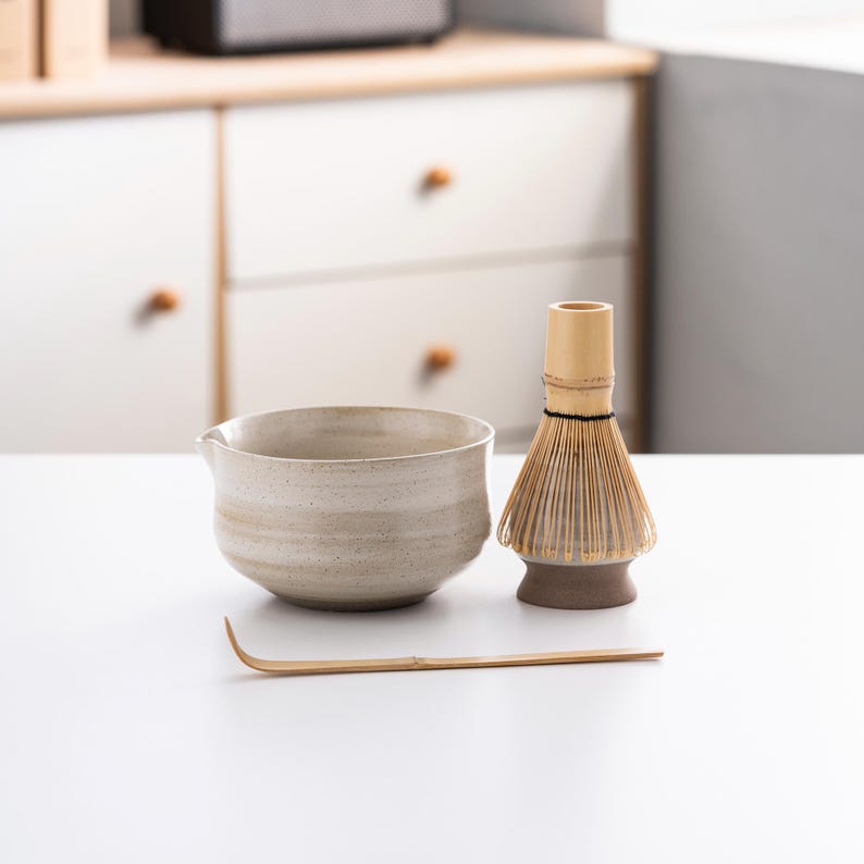 Set Matcha 450ml Céramique Artisanal Traditionnel