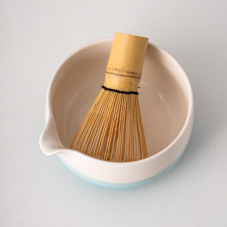 Set de Matcha ceramique 450ml belu ciel