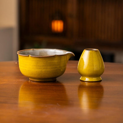 Set Matcha 600ml Beige Crème Épuré Spout Bowl