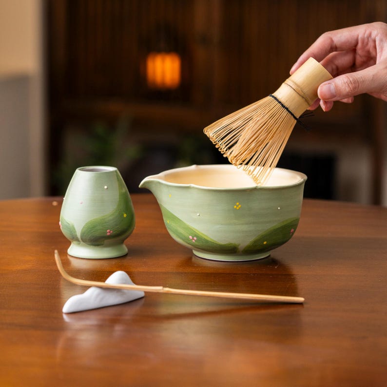 Set Matcha 600ml Bol Grand Format Antidébordement