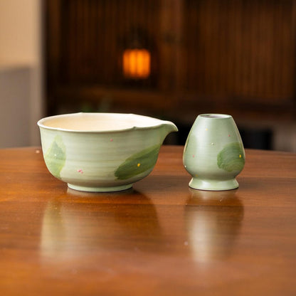 Set Matcha 600ml Bol Grand Format Antidébordement