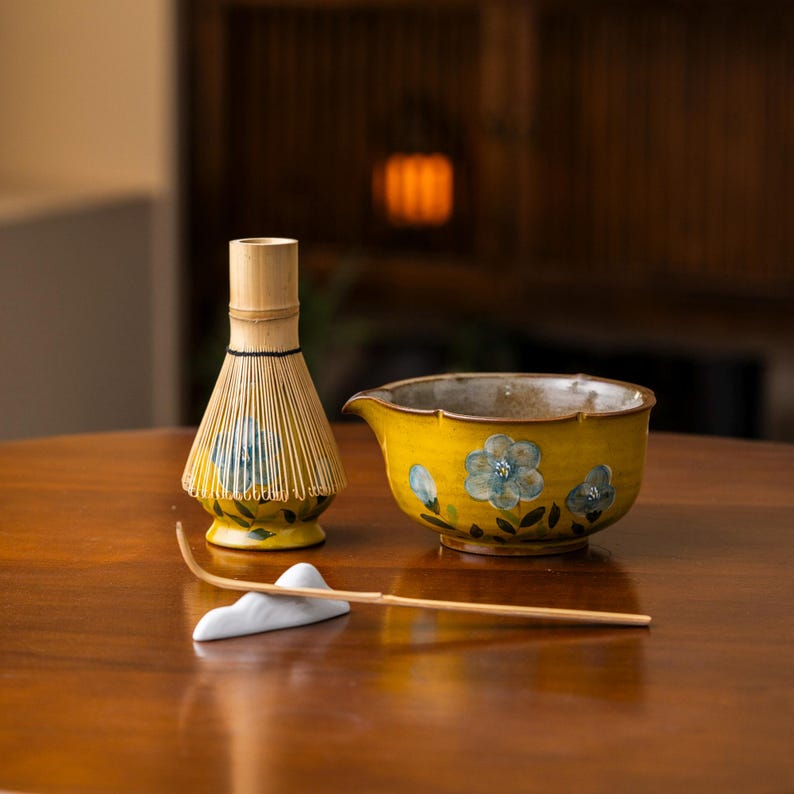 Set Matcha 600ml Beige Crème Épuré Spout Bowl