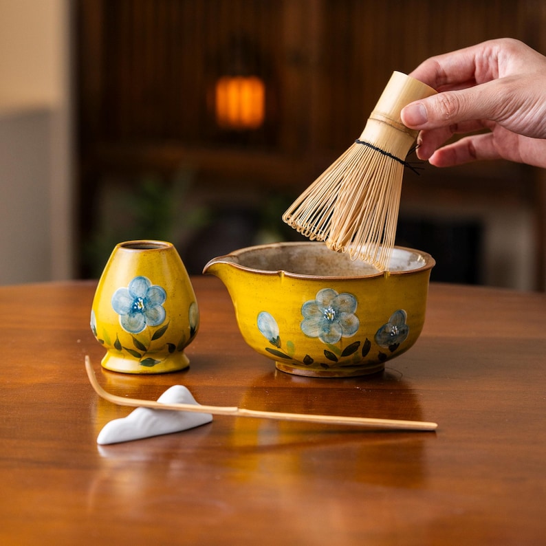 Set Matcha 600ml Beige Crème Épuré Spout Bowl