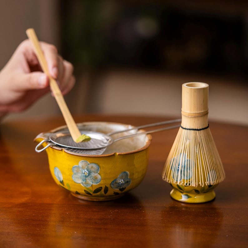 Set Matcha 600ml Beige Crème Épuré Spout Bowl