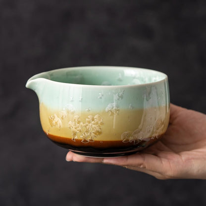 Set de Matcha cristaline 450ml couleur café