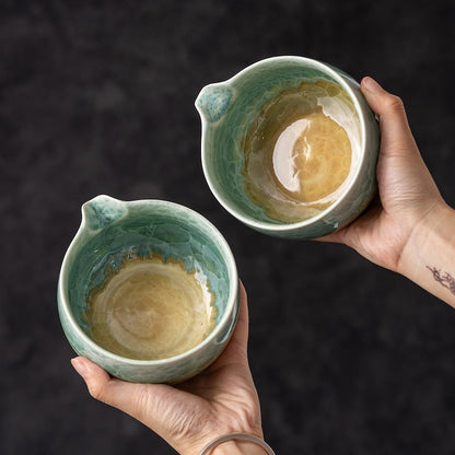 Set de Matcha cristaline 450ml tons terreux