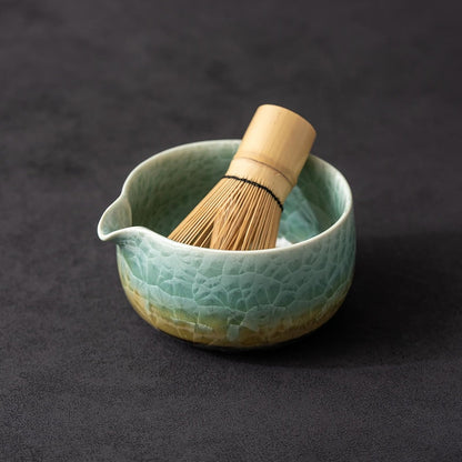 Set de Matcha cristaline 450ml tons terreux