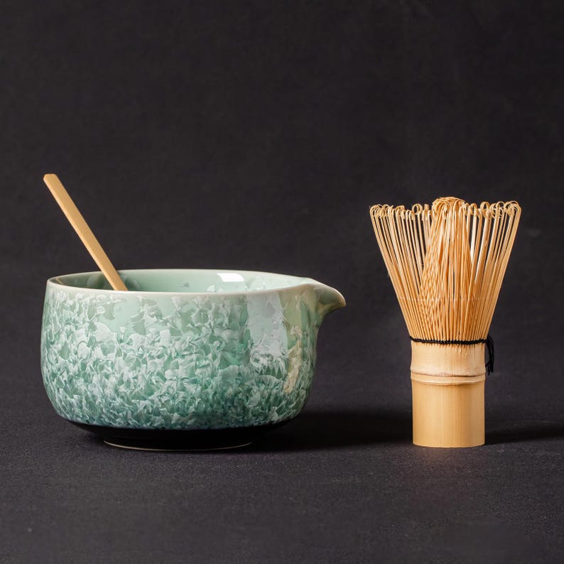 Set de Matcha cristaline 450ml vert
