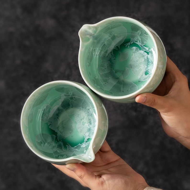 Set de Matcha cristaline 450ml glaçure