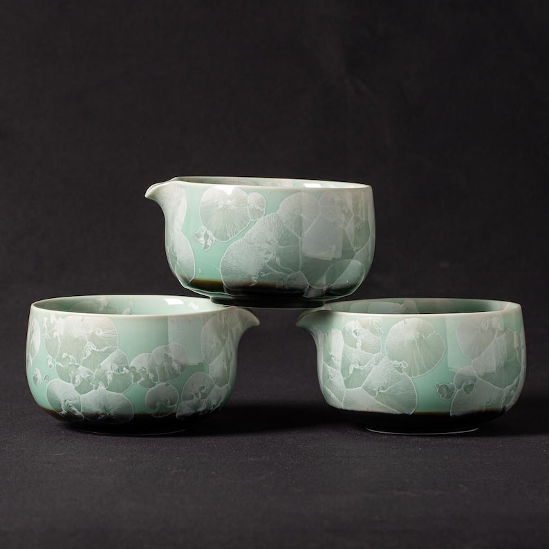 Set de Matcha cristaline 450ml glaçure