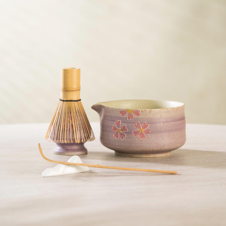 Set Matcha 500ml Bol Chawan Style Épuré Neutre