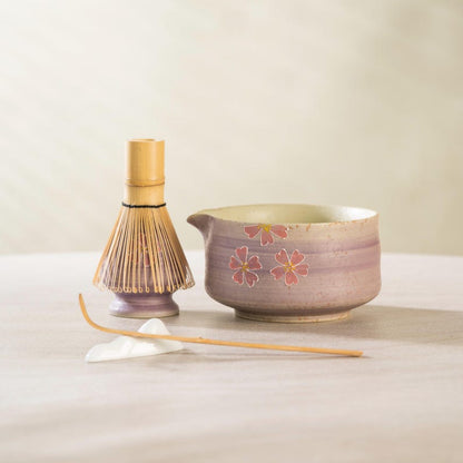 Set Matcha 500ml Bol Chawan Style Épuré Neutre