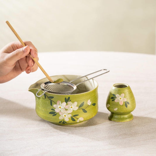 Set Matcha 500ml Complet Fouet Scoop Holder