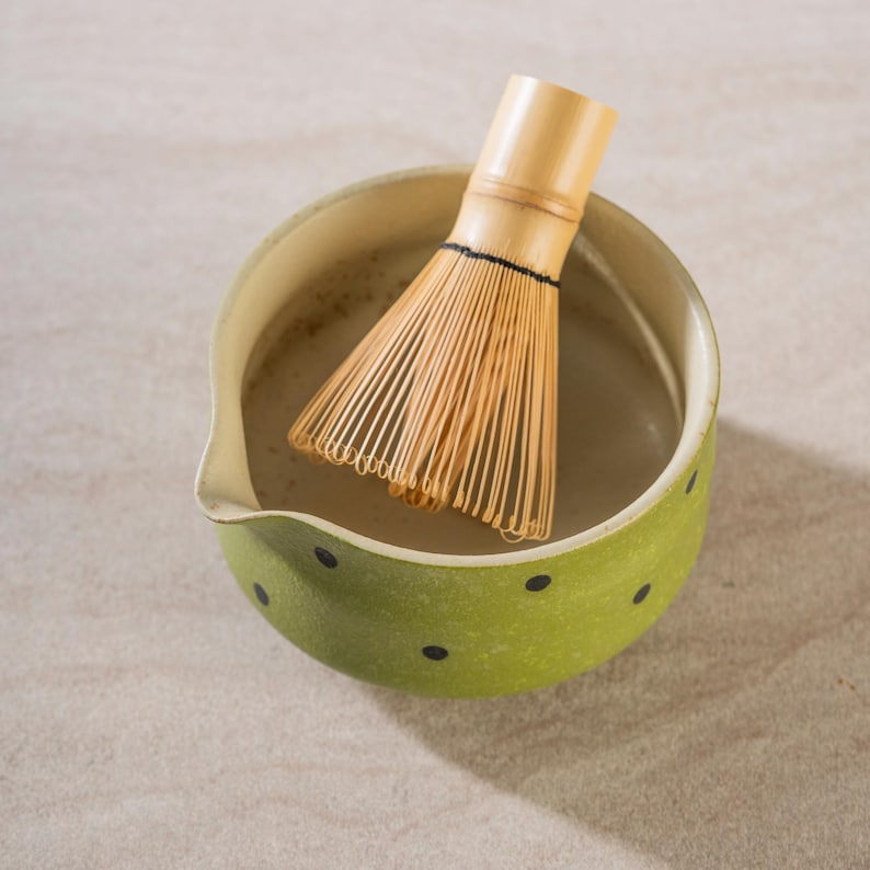 Set Matcha 500ml Artisanal Bol Spout Cérémoniel