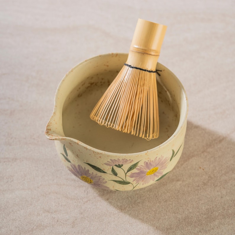 Set Matcha 500ml Céramique Émaillé Anti-Résidu