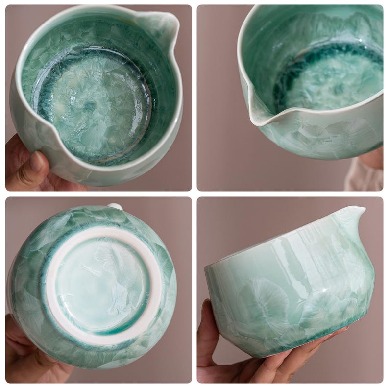 Set Matcha 600ml Bol Large Dégradé Vert Profond