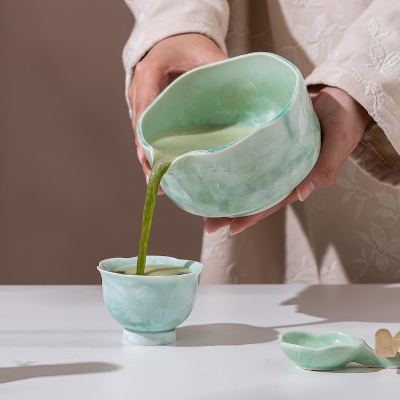 Set Matcha 600ml Bol Profond Fouet Bambou Sifter