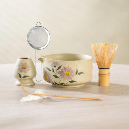 Set Matcha 500ml Céramique Émaillé Anti-Résidu
