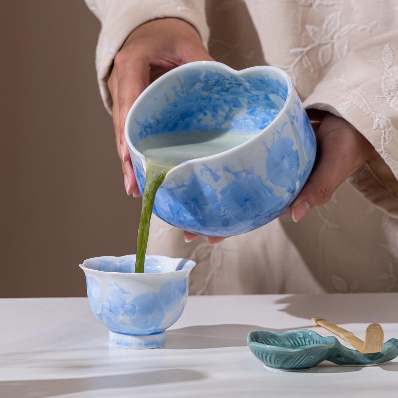 Set Matcha 600ml Fouet Fin Tamis Scoop Stand