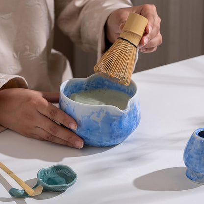 Set Matcha 600ml Fouet Fin Tamis Scoop Stand