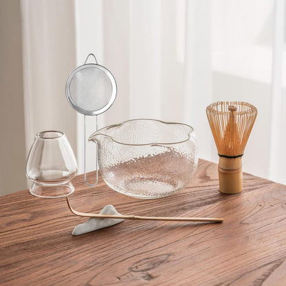 Set Matcha 580ml Céramique Spout Élégant Beige