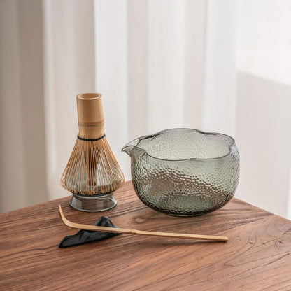 Set Matcha 580ml Céramique Spout Élégant Beige