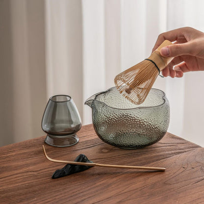 Set Matcha 580ml Céramique Spout Élégant Beige