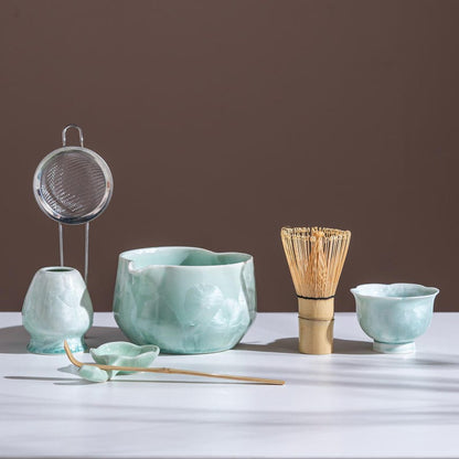 Set Matcha 600ml Bol Large Dégradé Vert Profond
