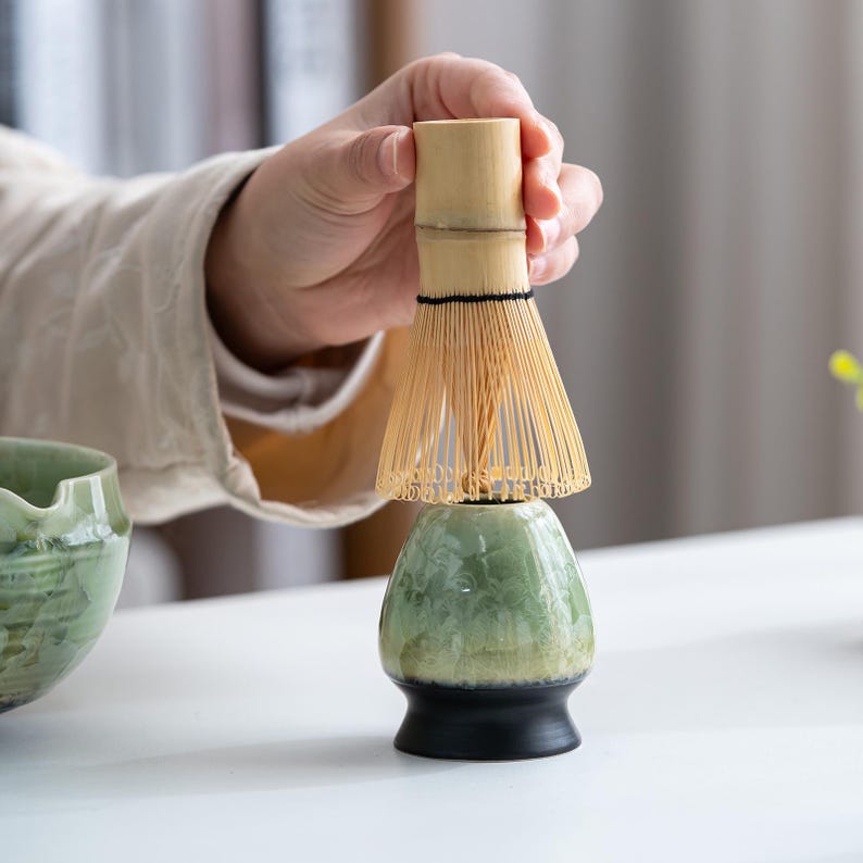 Set Matcha 600ml Bol Artisanal Glaçure Épaisse