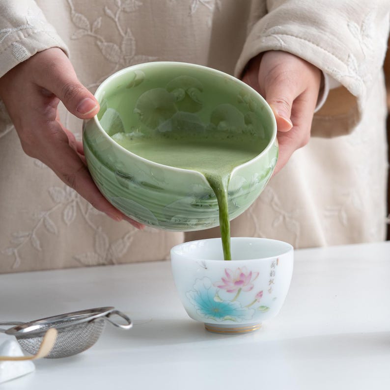 Set Matcha 600ml Bol Artisanal Glaçure Épaisse