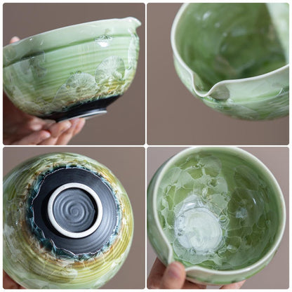 Set Matcha 600ml Bol Artisanal Glaçure Épaisse