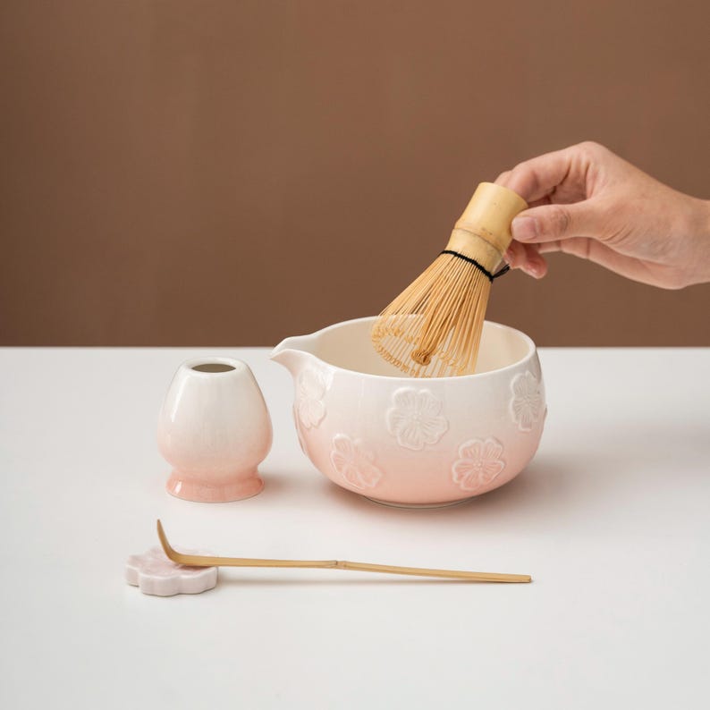 Set Matcha 620ml Bol Ovale Contour Ondulé Unique