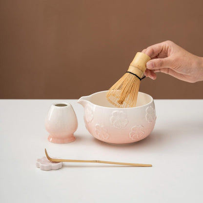Set Matcha 620ml Bol Ovale Contour Ondulé Unique