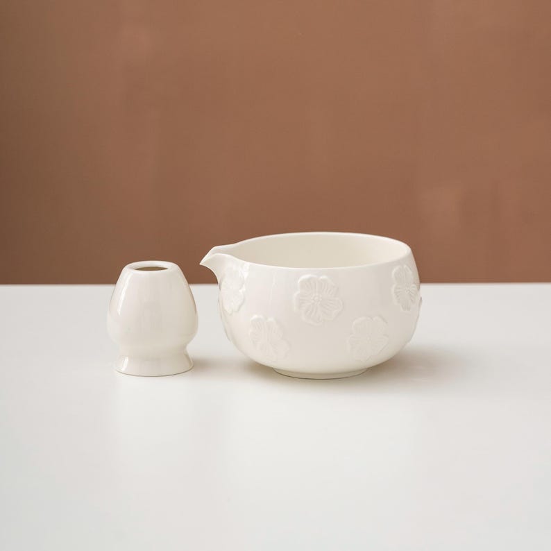 Set Matcha 620ml Bol Ovale Contour Ondulé Unique