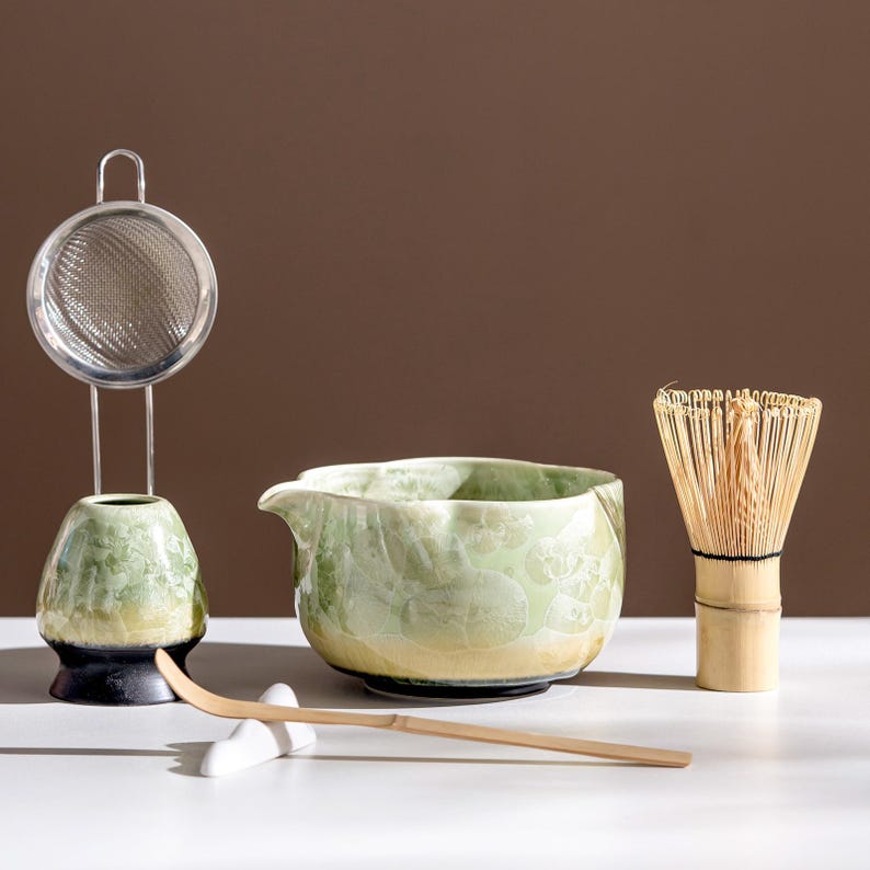 Set Matcha 500ml Bol Spacieux Glaçure Luxueuse