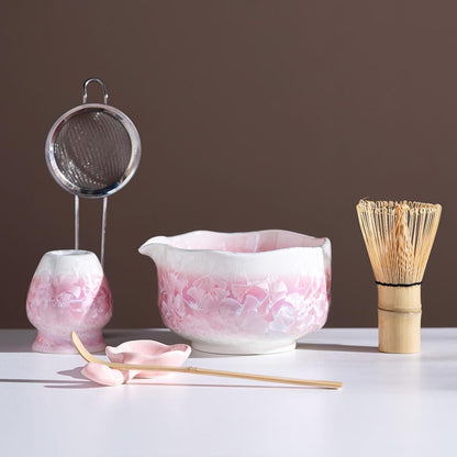 Set Matcha 600ml Céramique Mouchetée Rustique Wabi