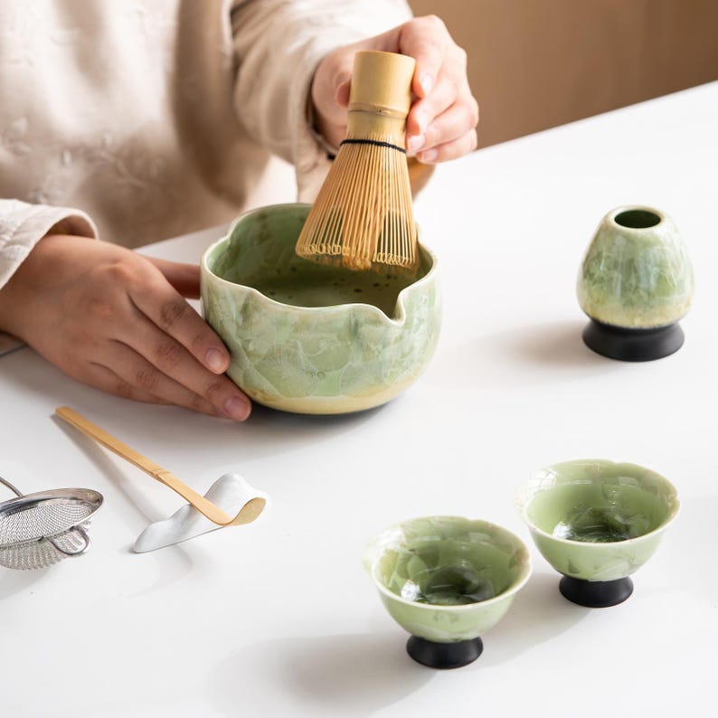 Set Matcha 500ml Bol Spacieux Glaçure Luxueuse