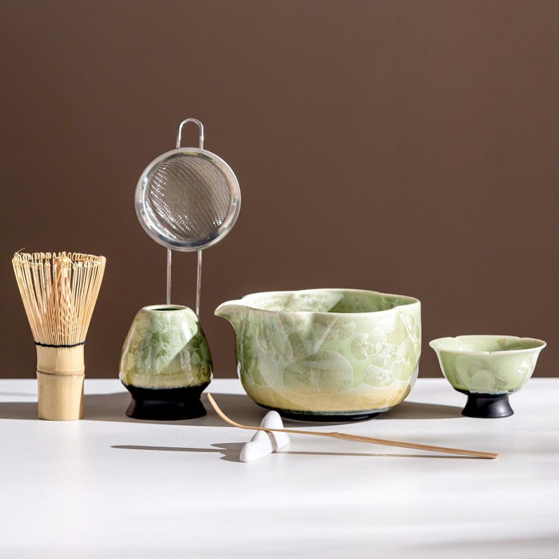 Set Matcha 500ml Bol Spacieux Glaçure Luxueuse