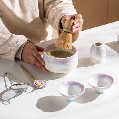 Set Matcha 480ml Artisanal Glaçure Naturelle Douce