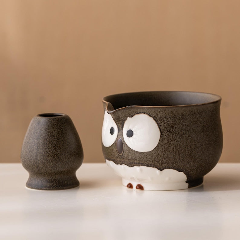 Set Matcha 600ml Bol Céramique Large Fouet Holder