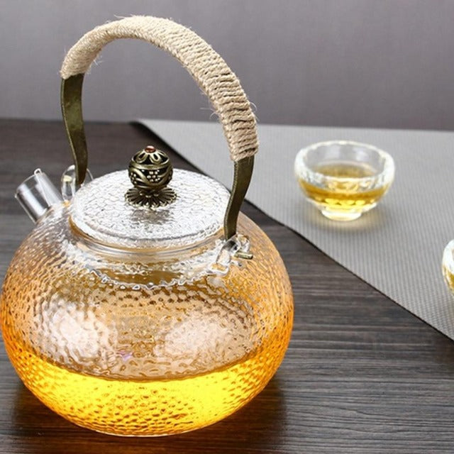THÉIÈRE EN VERRE DE TUNISIE
