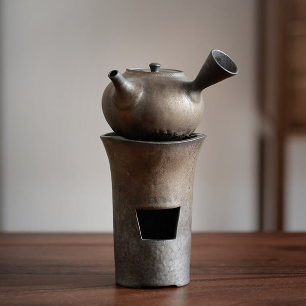 Théière Japonaise Kyusu Tokoname - Pour Thé Vert Sencha, 325cc, Blanc
