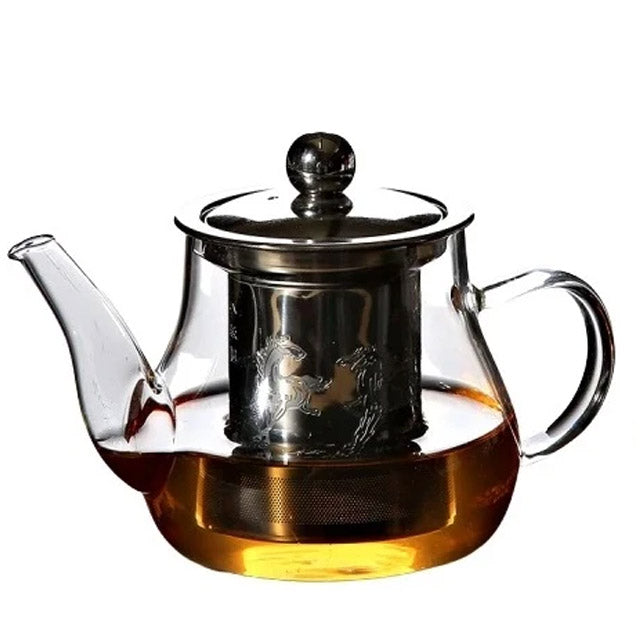 Théière en verre YISPIRIN, théière avec passoire, service à thé en