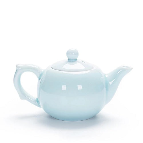 Petite théière en porcelaine bleue