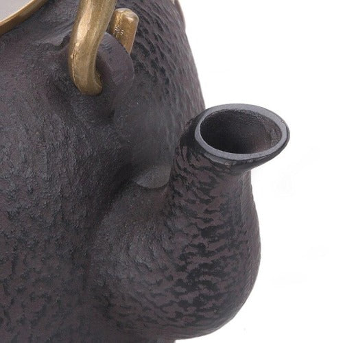 bec de la théière en fonte dragon jumeau