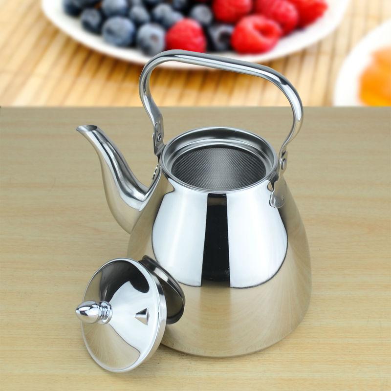 theiere inox base large dans un décor