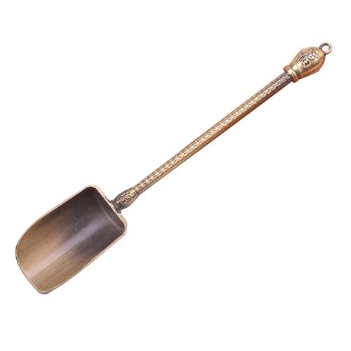 CUILLÈRE À THÉ ANCIENNE EN CUIVRE